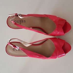 GUESS size 8.5 red heels